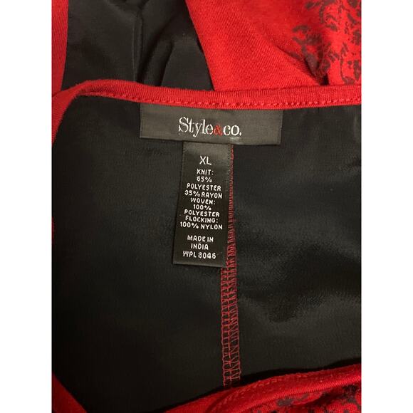 Style & Co Affliction style top, size XL - Picture 6 of 7